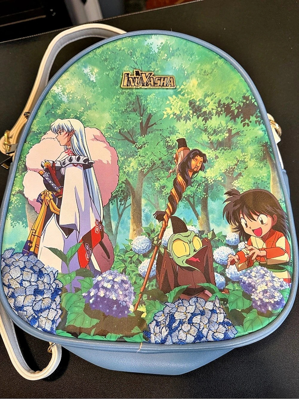 BoxLunch InuYasha Sesshomaru, Rin, & Jaken Scenic Mini Backpack Scenic Mini